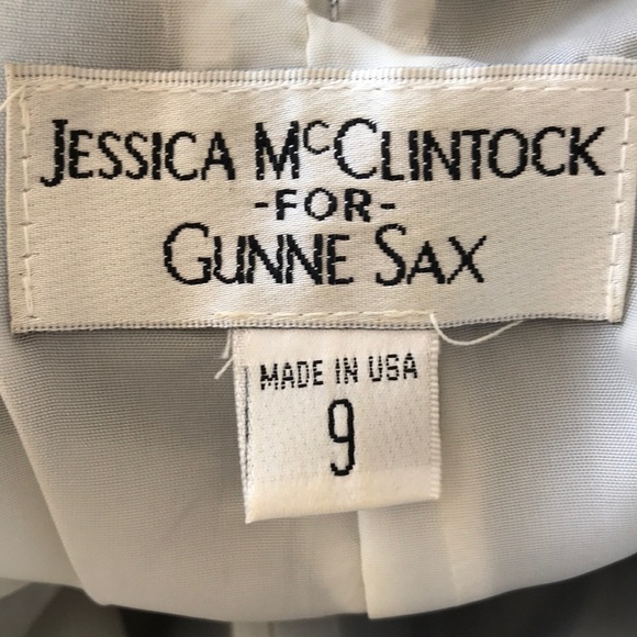 Jessica McClintock Cream/Black Strapless Dress - Picture 4 of 5